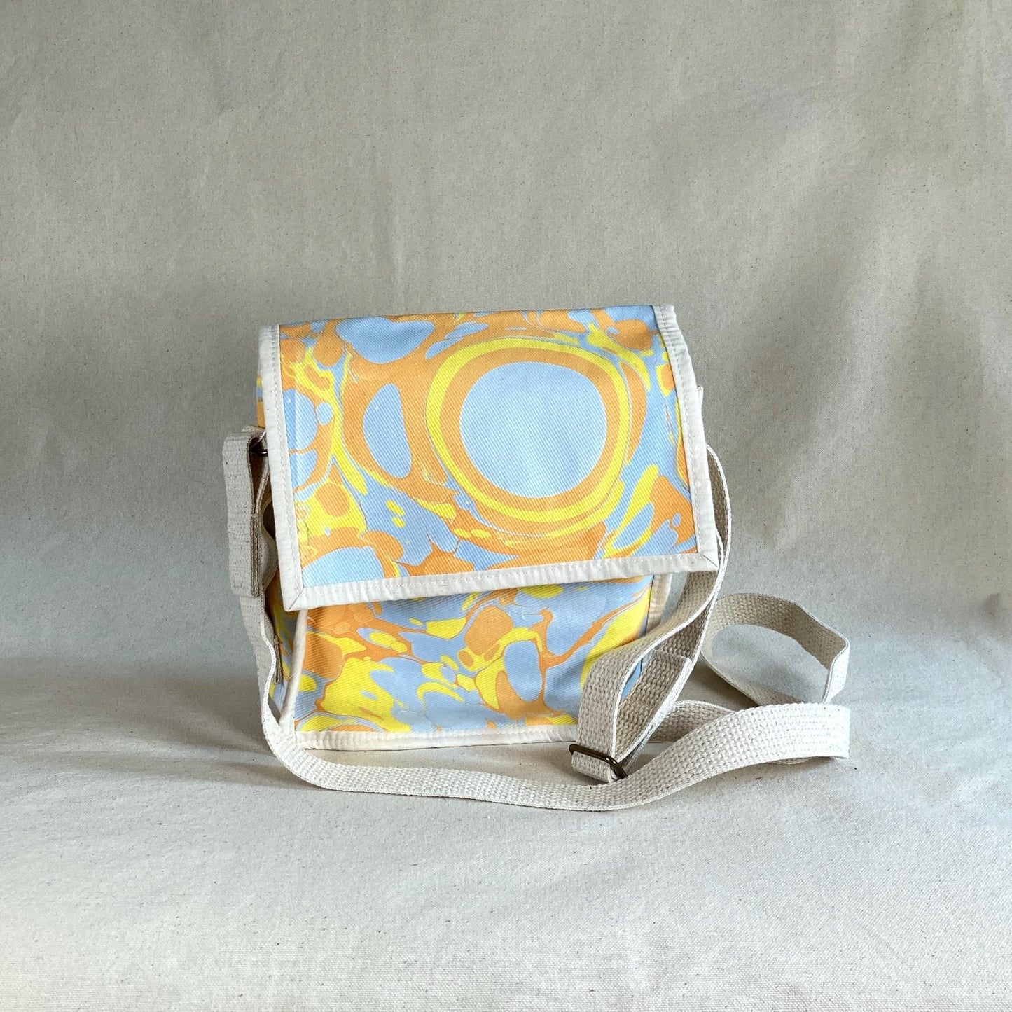 Water Marbled Mini Messenger Bag