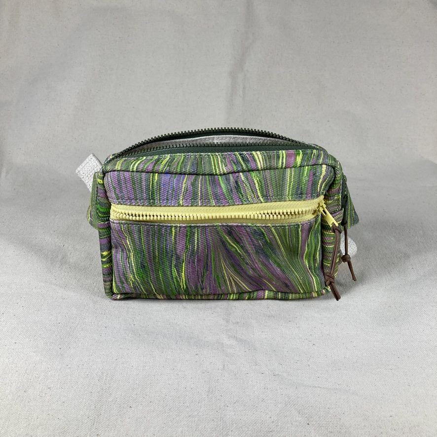 Water Marbled Fanny Pack or Shoulder Sling Bag | Made with unique colorful painted fabric